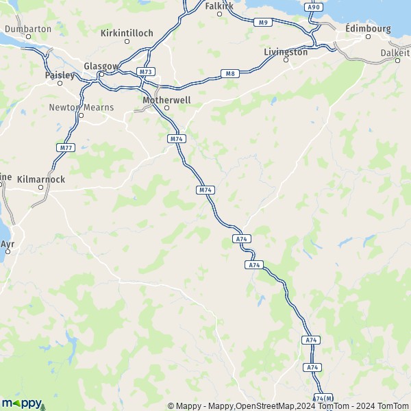 Map Newton Map Of Newton ML12 6 And Practical Information   ML12 6 South Lanarkshire